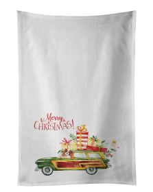 NEW Merry Christmas Blenheim Cavalier Spaniel Kitchen Towel Set of 2 White Dish Towels Decorative Bathroom Hand towel for Hand, Face, Hair, Yoga,
