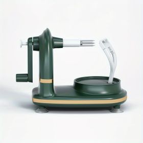 1pc Fruit Automatic Rotating Peeler, Stainless Steel Blades Apple Cutter With Apple Slicer, Kitchen Gadget (Quantity: 1 Piece)
